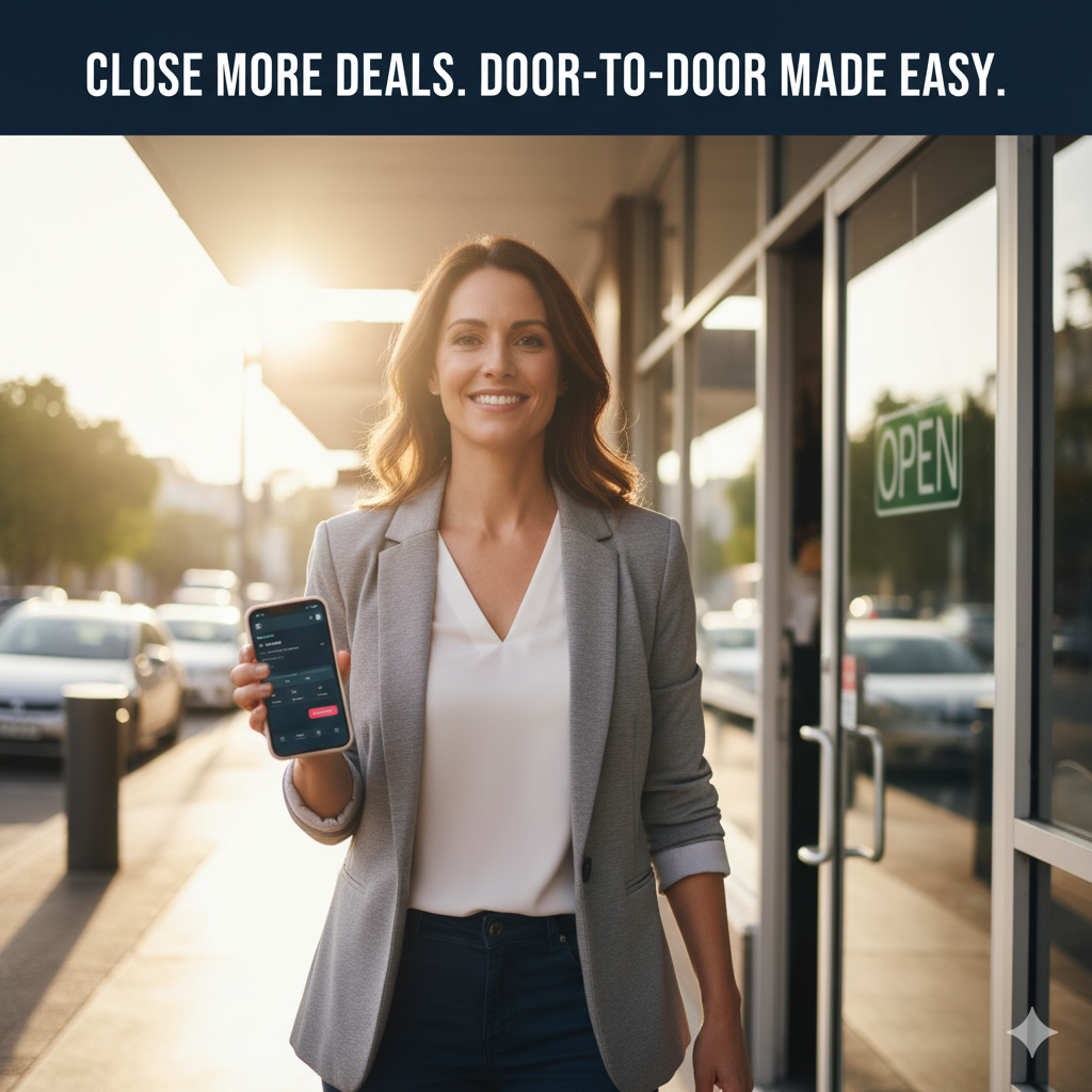 Field sales representative using B2B Selling Weapon
